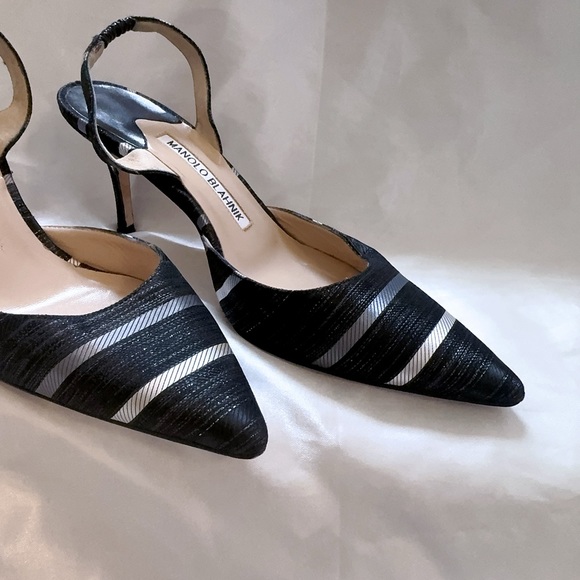 Manolo Blahnik Slingback Heels - Picture 2 of 7
